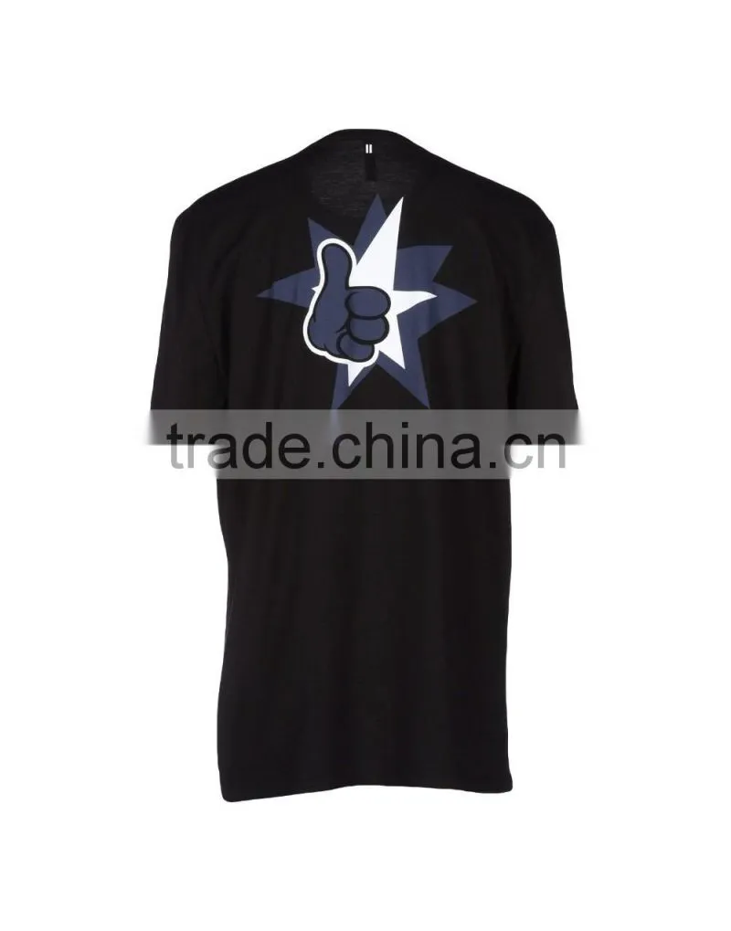 custom t shirts with logos brands printing black printed t shirt