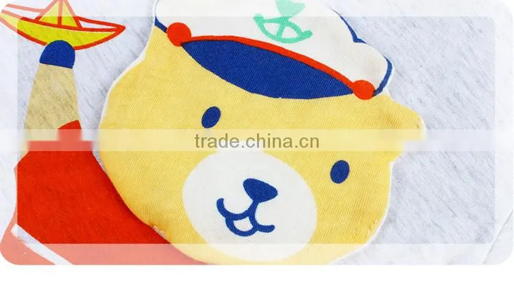 Lovely bear short sleeve 2pcs children wear baby clothes set for summer