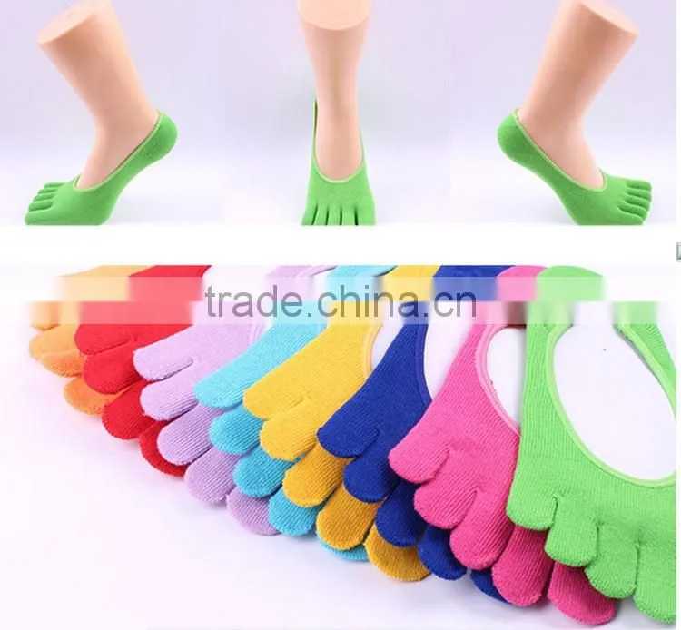 Summer New Casual womens Socks Cotton Sports Five Finger Socks Casual Breathable Calcetines Toe Socks Ankle Socks