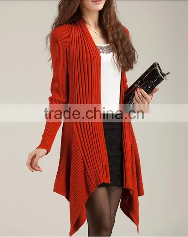Spring and autumn free size latest design women solid Simple and fashion sweater women cardigan