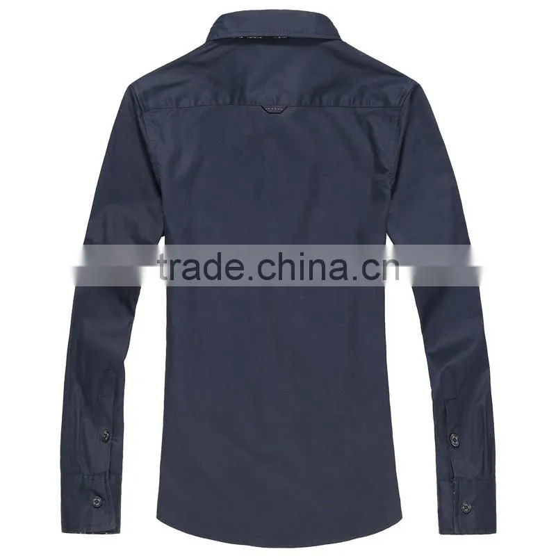 100% cotton latest fashion dress pasiley pocket men shirt