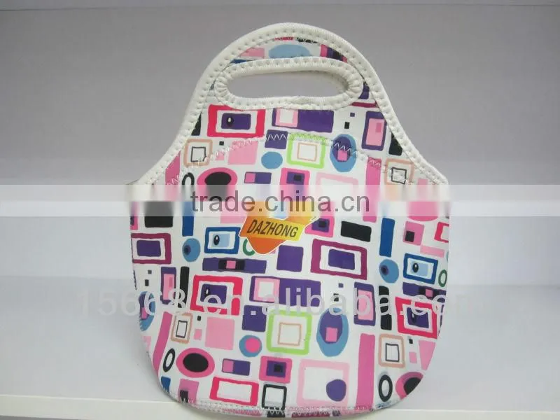 high quality cute design Neoprene lunch bag