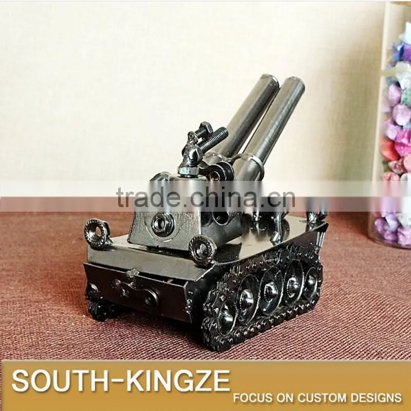 Retro Style Mini Tank Iron Metal Model