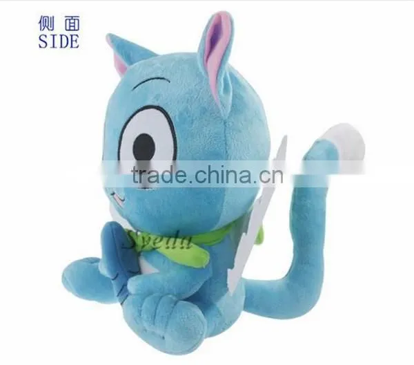 Fairy Tail Plush dolls 23cm stuffed toys Hold fish Habib Fairy Tail Plush toys