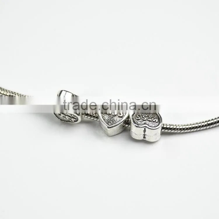 Cuentas de bricolaje,Pretty Various Jewelry Making Beads Silver Spacer Beads for DIY Accessories
