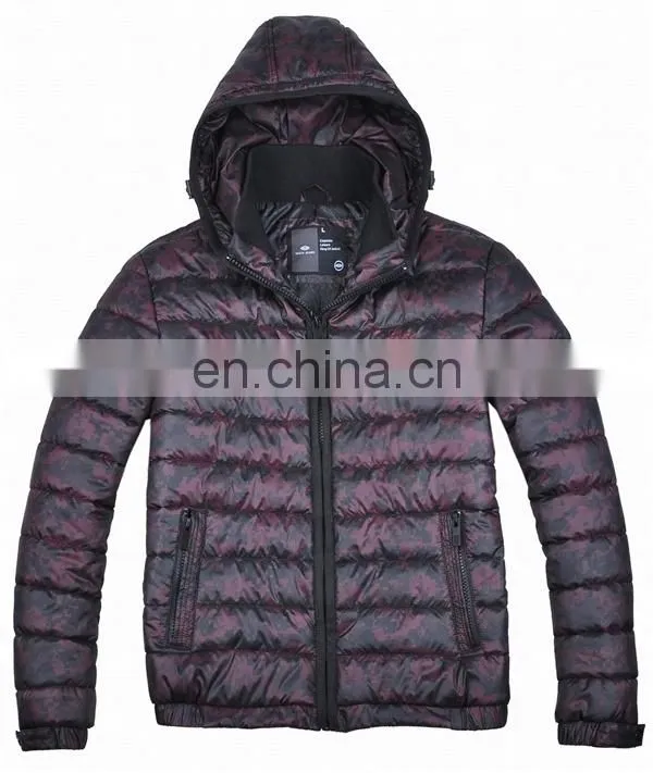 men padding winter jacket