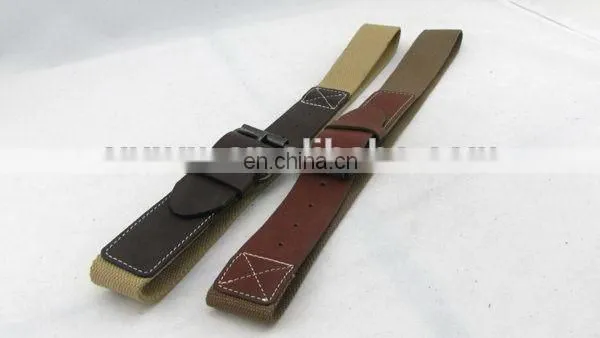 Fashion Canvas Belt With Leather For Men Seat Belt Buckle