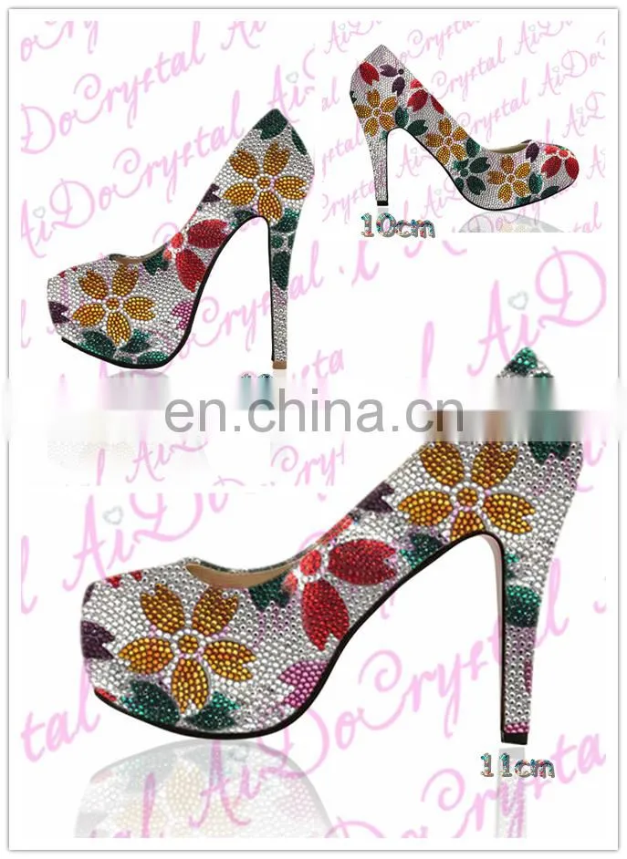 Aidocrystal handmade fashion lady italian shoes and bags to match women lady flat shoes wholesale 2015
