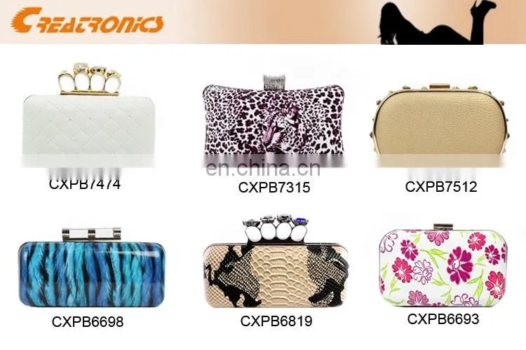 CR Famous brand manufacturer irregularly geometric pattern design rectangle popular top quality ladies dinner party handbags