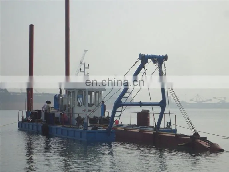 Small scale sand pumping cutter suction dredger sucter sand baots