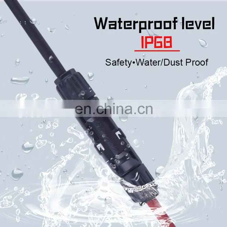 SLOCABLE 2020 new type IP68 waterproof TUV approved DC PV plug socket solar cable connector