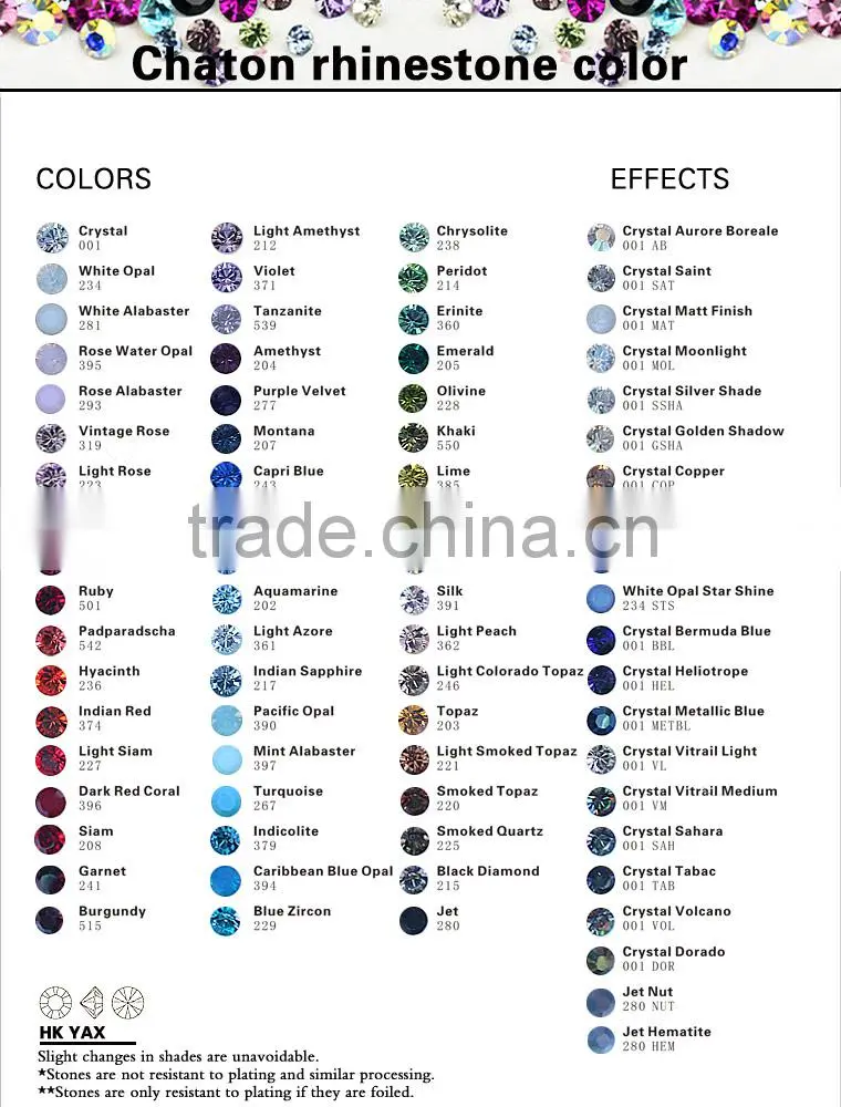 W0619 China factory pointback chaton, point back chaton high quality,crystal point back rhinestone chaton