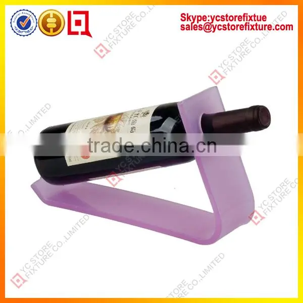 Acrylic wine bottle stopper display rack