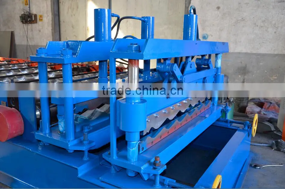PPGI Step tile roofing sheet cold forming machine/step roof panels roll forming machine