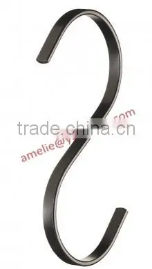 Gun color S hook metal hook for jeans pants display