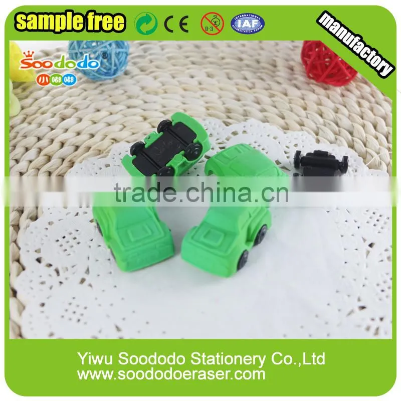 Cool 3D Puzzle eraser car Shaped For Boy