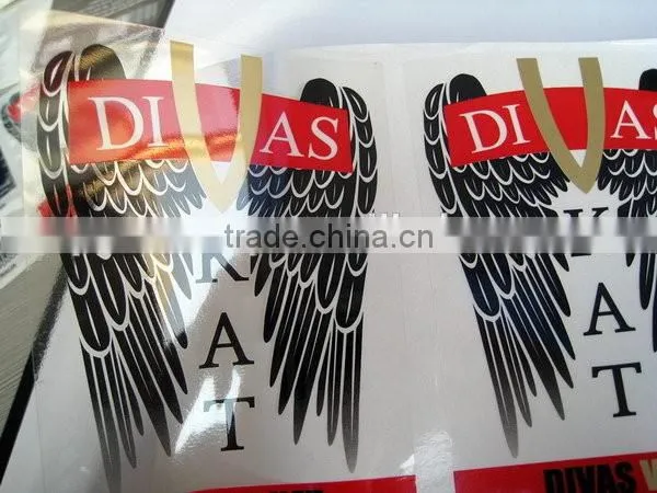 Transparent company logo Labels,Transparent label Screen Printing