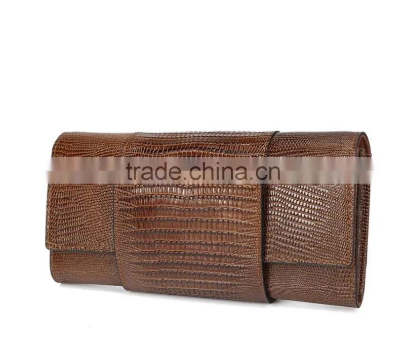 high grade lizard wallet high capacity cow leather long style wallet multi bags purse male fashion women money bag