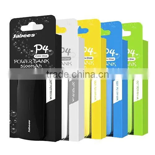 2015 Jabees new coming high quality portable colorful power bank for macbook