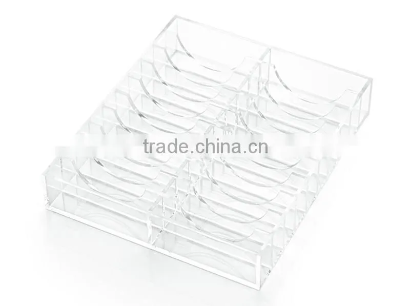 Clear Acrylic 20 Slots Bracelet Display Tray Jewelry Display Case Bangle Bracelet Storage Organizer