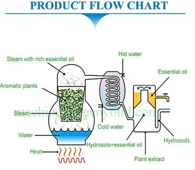 Industrial High Efficient 30L Steam Stainless Steel Distillation Essential Oil Machine Extraction Machine for Flower and Plant