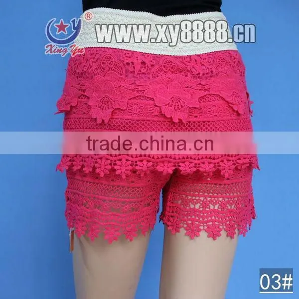Embroidered Lace Sexy Mature Ladies Skirt