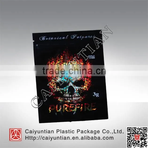 wholesale Herbal incense potpourri zipper bag