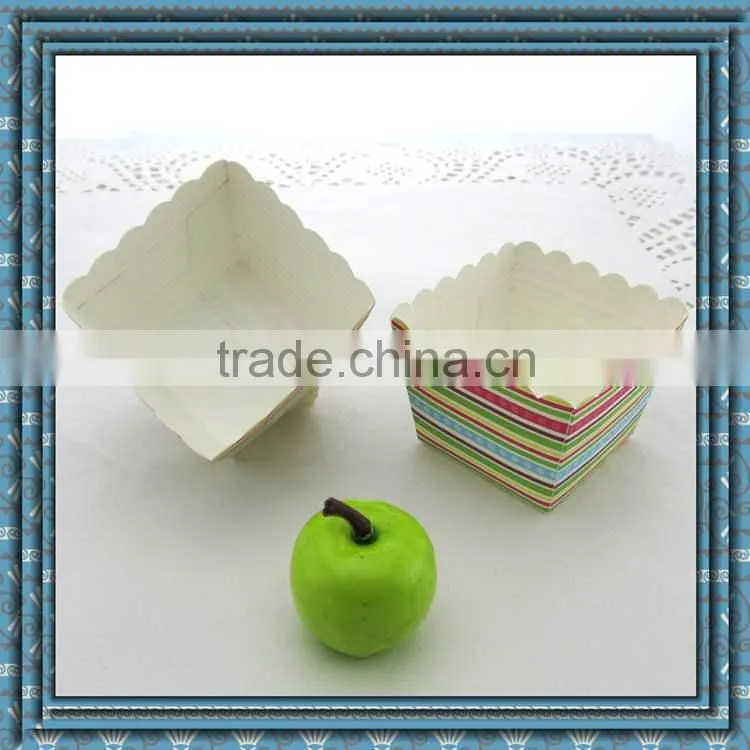 Square shape cupcake carrier,paper baking cup