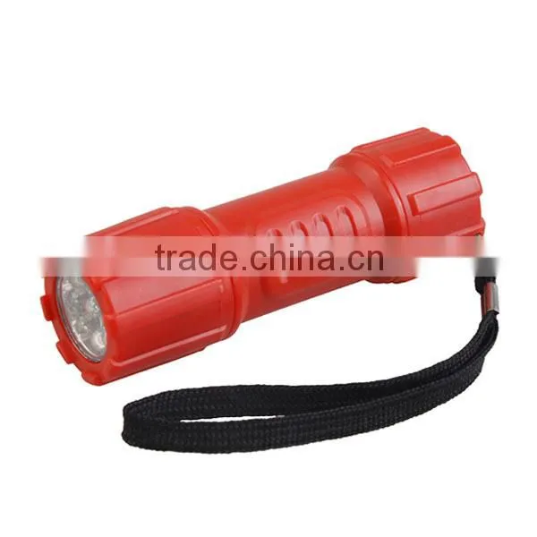 9LEDs Aluminum Torch Light Glow in the Dark