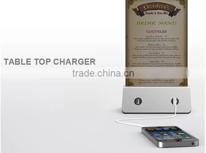 Restaurant power bank 10000mAh 4 USB output for hot Cafe , Bar shape