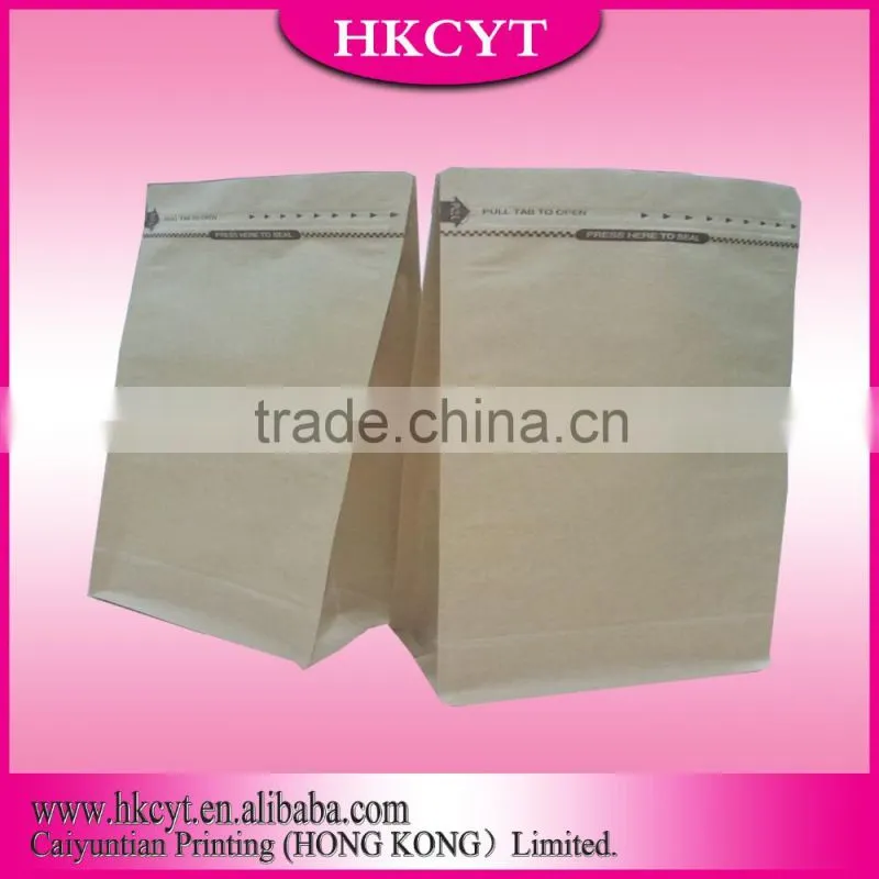 Gravure Printing Compatible Printing brown kraft paper bag