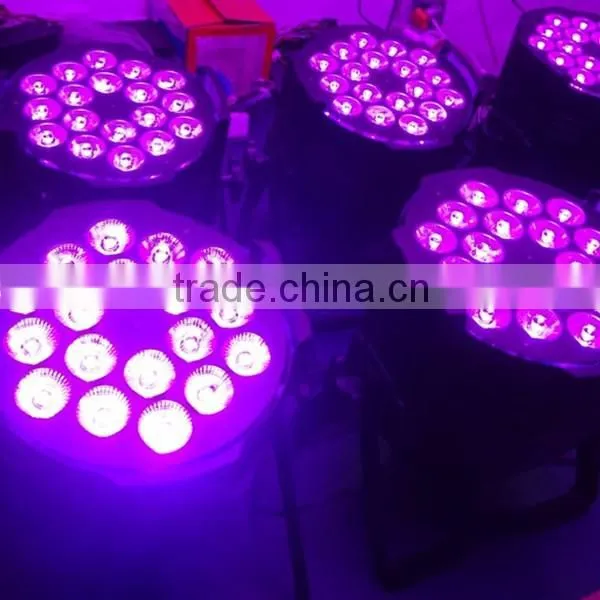 18 RGBWA UV led par6in1 light factory wholesale cheap price 18*18w high brightness top quality