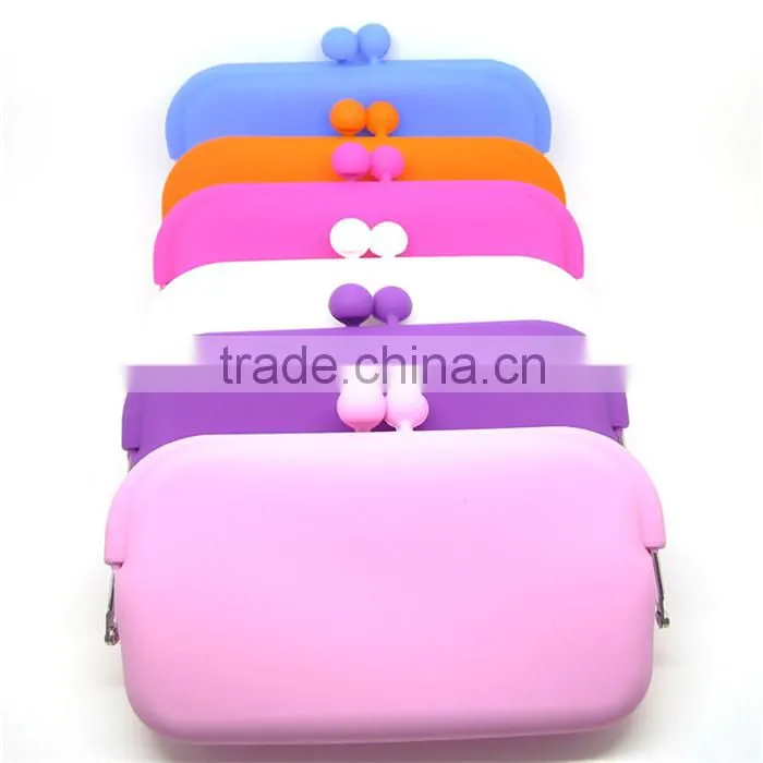 hot selling silicone rubber change purse silicone purse