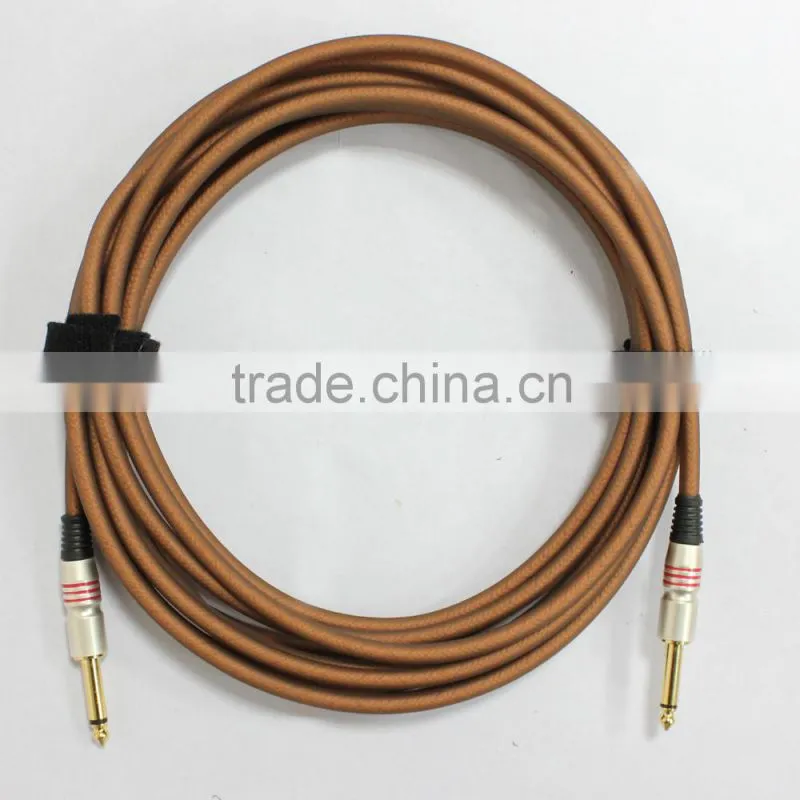 Premium Instrument guitar Cable 1/4 " mono electric guitar cable
