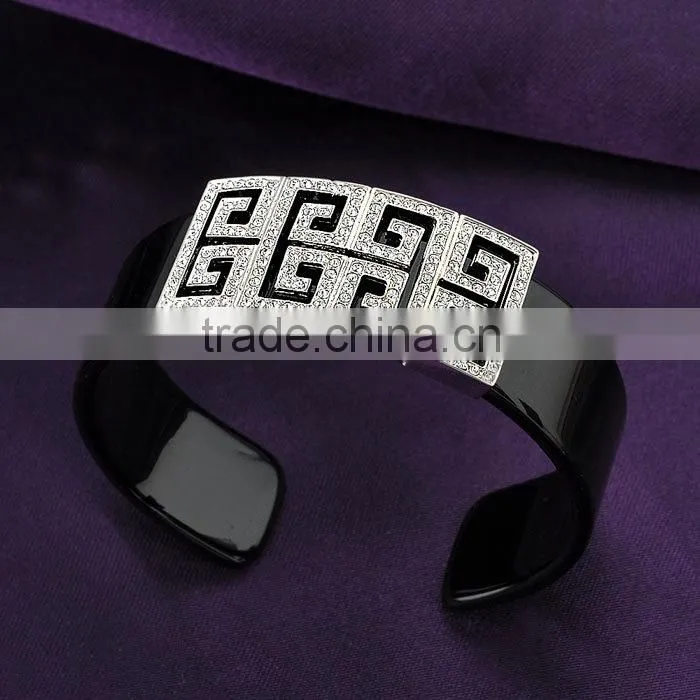 Wholesale mens elastic leather bracelet