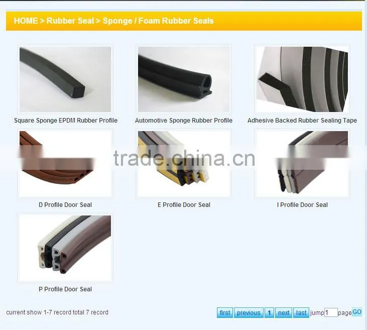 Automotive rubber&plastic Edge Trim