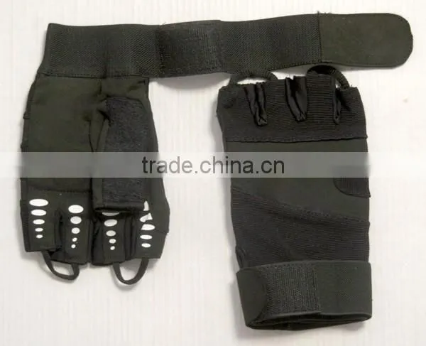 hot sale weightlifting gloves with wrist strap