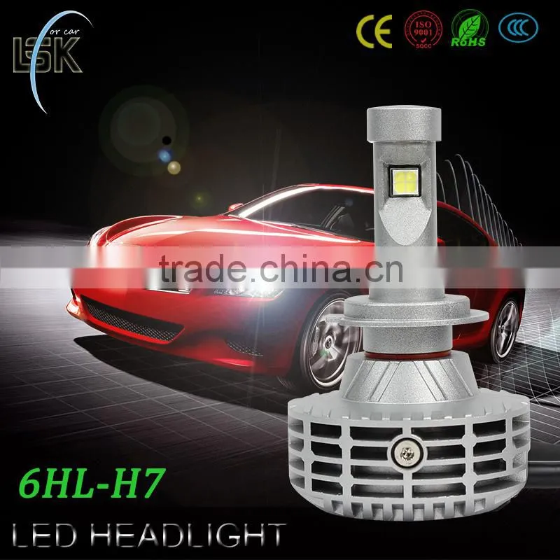 2015 brightest led car light h7 excellent heat dissipation ip65 car led bulb