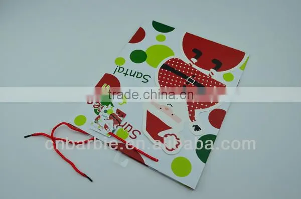 Custom fashion christmas souvenir bags for shopping and promotiom,good quality fast delivery