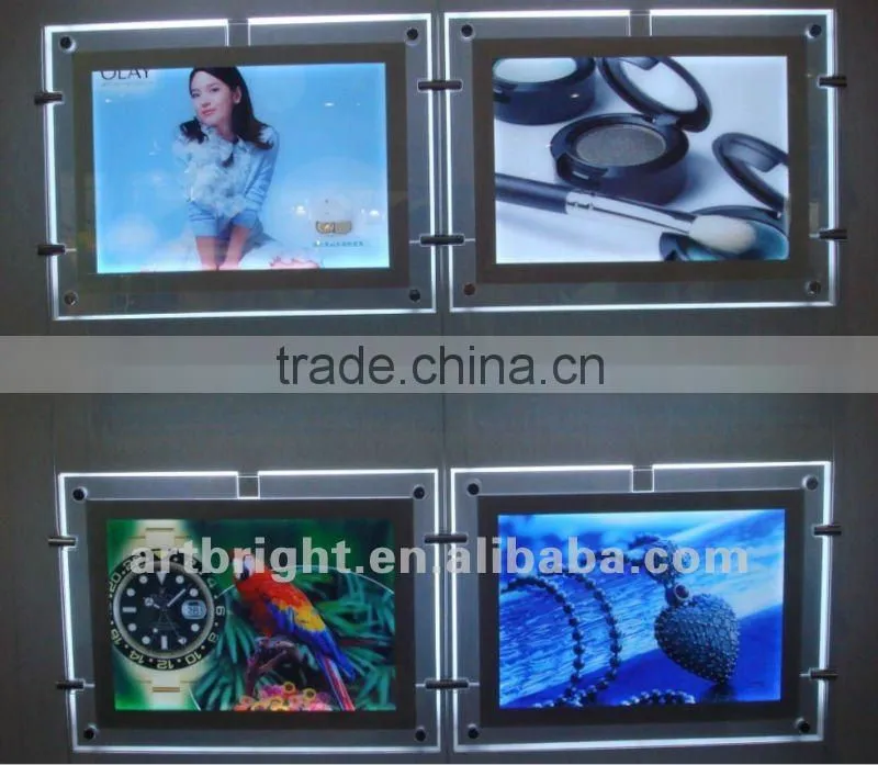 Advertising crystal LED lighting panel