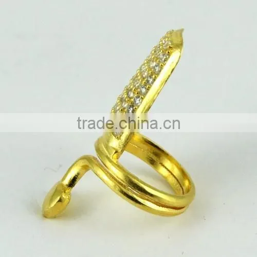 Best Deal Today Finger Ring !! 925 Sterling Silver White Cz Gold Plated Jewelry in India, Silver Jewelry Wholesaler