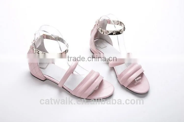 elegant style 2015 hot sale flat sandals women casual shoes latest design rubber shoes