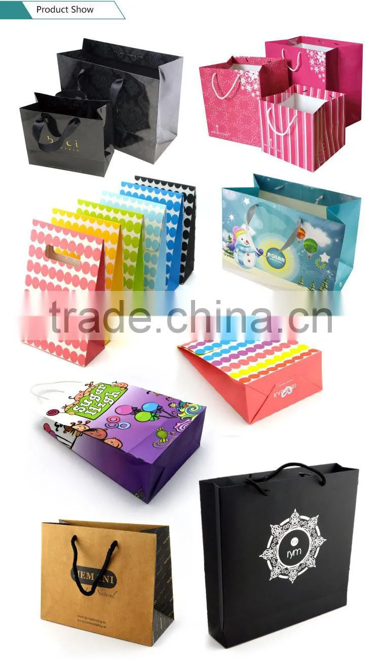 2016 Super New Design Custom Kraft Shopping Paper Bag