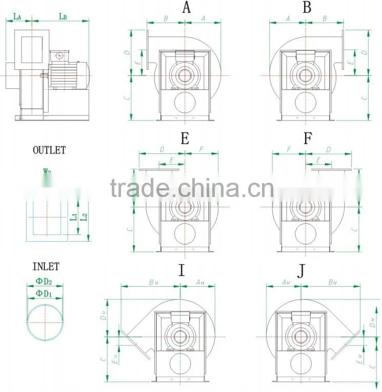 Plastic Centrifugal Fan made in Suzhou