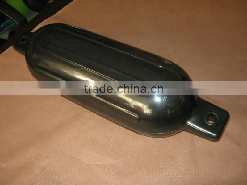 Boat fender made of tough PVC with 2 eyes surface with carina