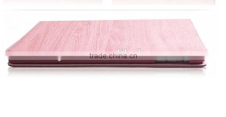 Best Selling Item Tablet Case With Wooded Grain PU Cover For iPad