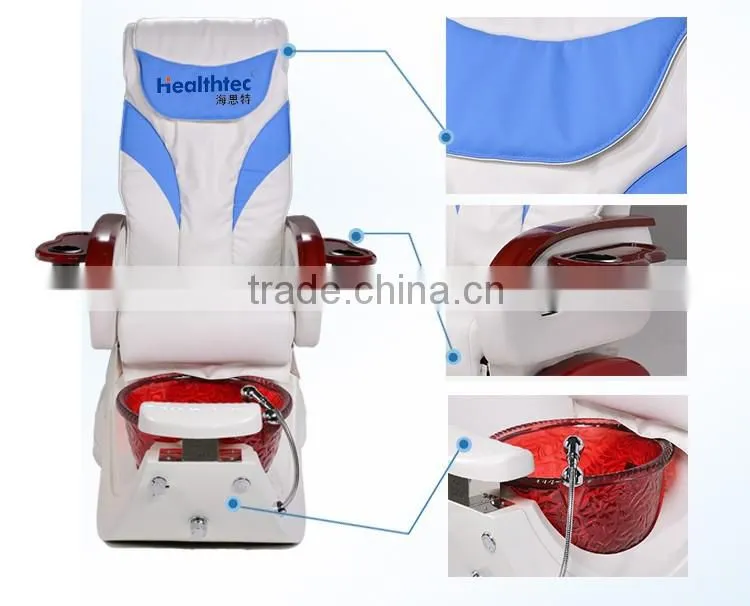 luxury pedicure spa massage chair for nail salon pedicure chair glass bowl spa joy pedicure chair