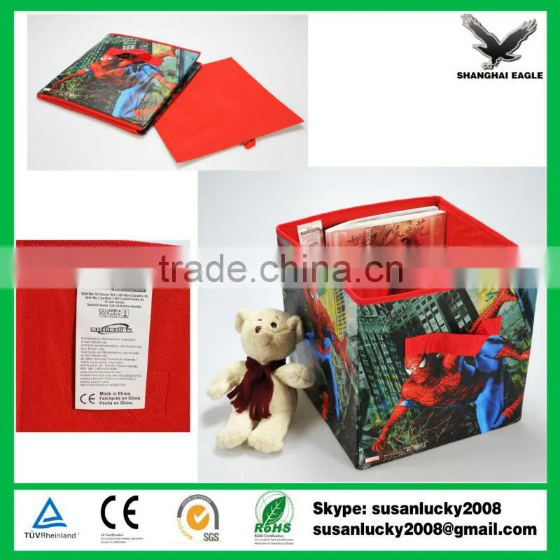 High Quality Folding Non-Woven Storage Ottoman/Stool with Imprint Logo (diectly from factory)