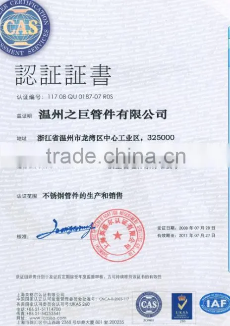 Made in China Stainless Steel Casting Pipe Fitting