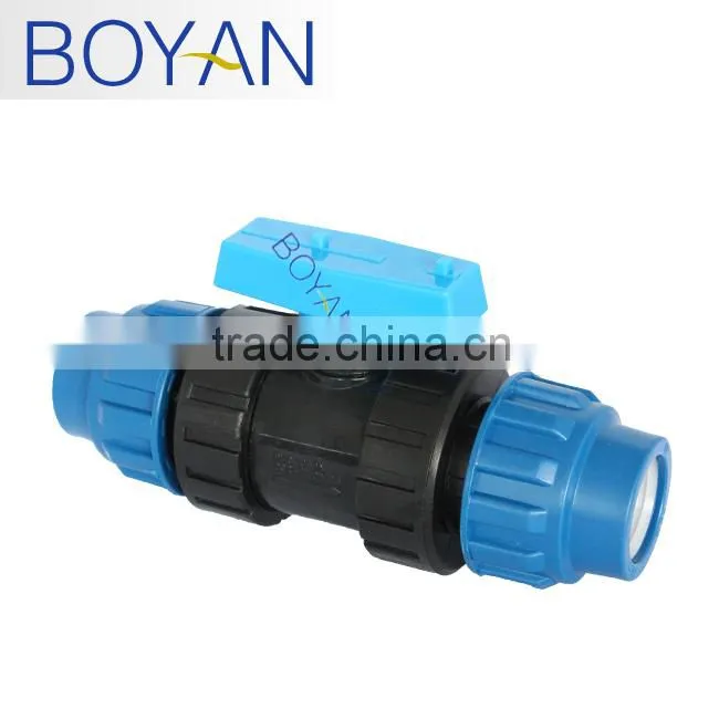 BOYAN ppr trunnion double union ball valve